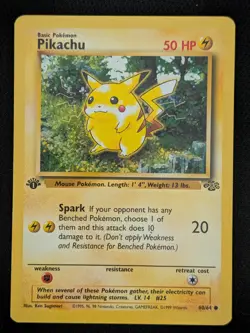 1st Edition Pikachu 60/64 Jungle WOTC 1999 Pokemon Card TCG - Image 1