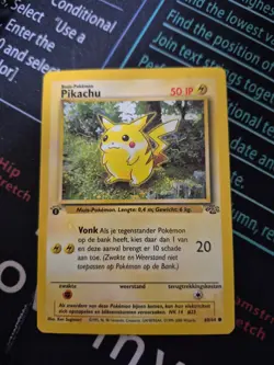 Pokemon TCG Jungle Pikachu Card 60/64 1st Edition - Image 1