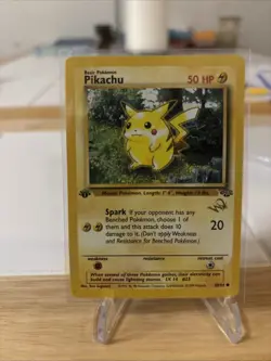 Pokemon TCG Jungle Duelist Pikachu Gold W Stamp 60/64 1st Edition WOTC Promo Lp - Image 1