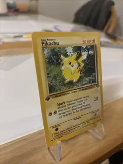 Pokemon TCG Jungle Duelist Pikachu Gold W Stamp 60/64 1st Edition WOTC Promo Lp - Image 4