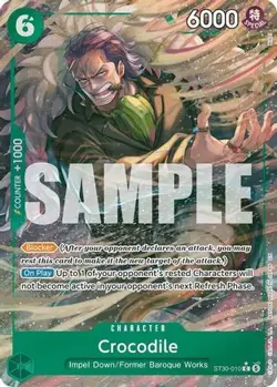 One Piece Starter Deck EX: Luffy & Ace Crocodile (Full Art) ST30-010 C Foil NM/M - Image 1