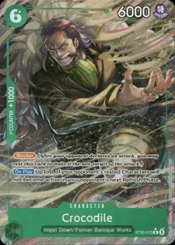 One Piece Starter Deck EX: Luffy & Ace Crocodile (Full Art) ST30-010 C Foil NM/M - Image 2