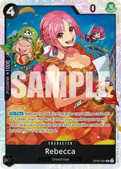 Rebecca (Reprint) OP05-091 Premium Booster -The Best- Vol. 2 One Piece Foil NM - Image 1