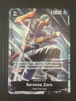Roronoa Zoro Dash Pack Alt Art OP15-EB04 One Piece Card Promo English - NM - Image 1