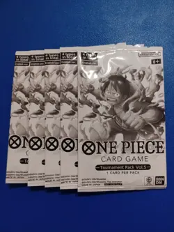 One Piece Tournament Pack Vol. 5 Lot Of 5 Booster Packs - Image 1
