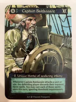 Captain Baldassare - Beta - Non-foil - Sorcery Contested Realm - Unique NM - Image 1
