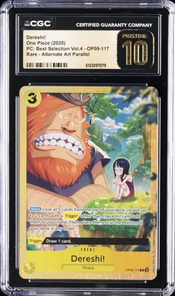 2025 ONE PIECE PC: BEST SELECTION VOL. 4 #OP09-117 DERESHI! CGC 10 PRISTINE - Image 1