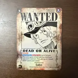 Sabo SEC OP13-120 WANTED Poster Special Alternate Art Carrying On His Will One - Image 1