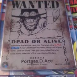 Bandai One Piece CCG Portgas.D.Ace OP13-119 Carrying on His Will Alt Art Holo SR - Image 2