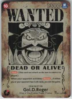 One Piece CCG Gol.D.Roger Wanted SP SEC OP09-118 OP13 Carrying on His Will - Image 1