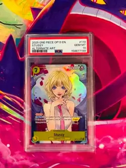 Stussy OP13-110 Carrying on his Will English PSA Graded 10 One Piece TCG - Image 1