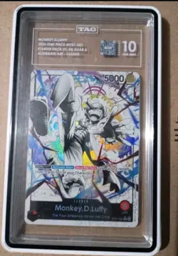 TAG 10 – 2025 ONE PIECE STARTER DECK ST21-EX GEAR 5 001 MONKEY D. LUFFY ALT ART - Image 1