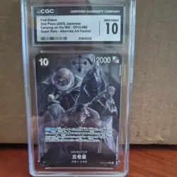 2025 ONE PIECE OP13-CARRYING ON HIS WILL ALTERNATE ART #082 FIVE ELDERS CGC 10 - Image 1