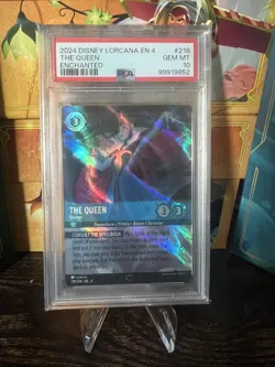 2024 DISNEY LORCANA EN 4-URSULA'S RETURN ENCHANTED THE QUEEN - DIVINER PSA 10 - Image 1