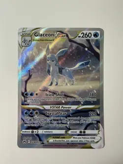 Pokemon Glaceon VSTAR Ultra Rare Full Art Holo GG40/GG70 Crown Zenith EN - Image 1
