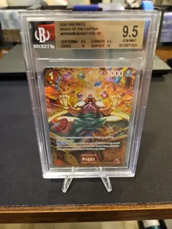 2024 One Piece Wings Of The Captain Buggy Foil SP OP03-008 BGS 9.5 GEM MINT - Image 4