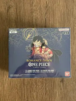 Booster Box One Piece TCG Romance Dawn OP-01 ENG Bandai Sealed (WHITE BOTTOM) - Image 1