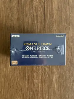 Booster Box One Piece TCG Romance Dawn OP-01 ENG Bandai Sealed (WHITE BOTTOM) - Image 3