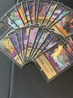 Lorcana Winterspell Cold foil Super Rare/Rare/Common mixed lot of over 600 NM - Image 2