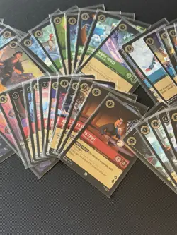 Lorcana Winterspell Cold foil Super Rare/Rare/Common mixed lot of over 600 NM - Image 3