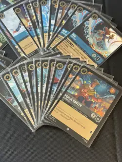 Lorcana Winterspell Cold foil Super Rare/Rare/Common mixed lot of over 600 NM - Image 4