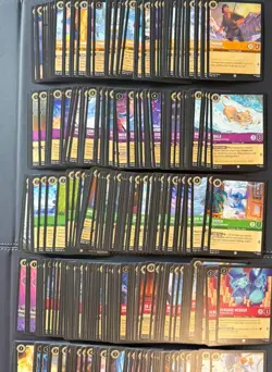 Lorcana Winterspell Cold foil Super Rare/Rare/Common mixed lot of over 600 NM - Image 5