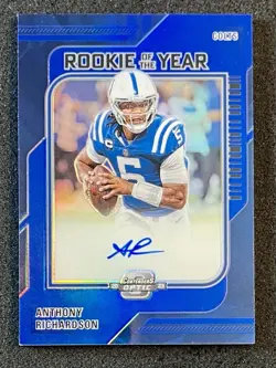 2023 Optic Contenders ROY Blue /45 Rookie On Card Auto Anthony Richardson Colts - Image 1