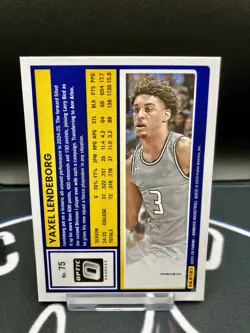 2025-26 Donruss Optic Yaxel Lendeborg Red Ice Prizm 1st Prospect Card - Image 2