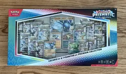 Pokemon Prismatic Evolutions Lucario & Tyranitar Ex Premium Collection Box - Image 1