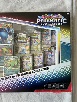 Pokemon Prismatic Evolutions Lucario EX and Tyranitar EX Premium Collection - Image 2