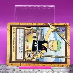 Roronoa Zoro C08 One Piece Carddass Hyper Battle 1999 BANDAI TCG Japanese #780a - Image 2