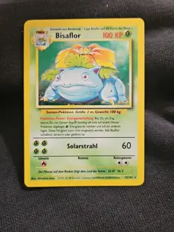 GERMAN Venusaur 15/102 Base Set 1999 Holo Rare WOTC Pokemon Card TCG Bisaflor - Image 1