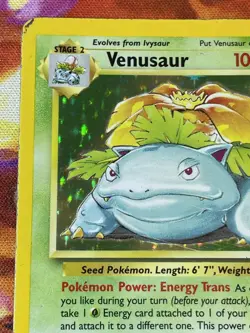 Pokemon TCG Venusaur Holo Card Base Set 15/102 Rare Nice Grass 1999 WOTC - Image 2
