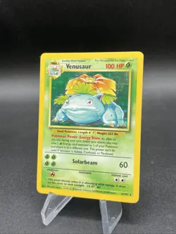 Pokemon TCG Base Set Venusaur Holo Rare Card 15/102 NM - Image 1