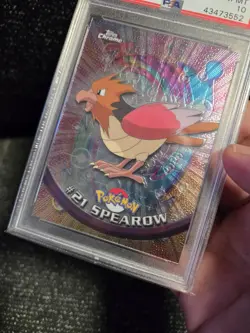 PSA 10 2000 Pokemon Game Topps Chrome Spearow TV Rare Base Series 1 GEM MINT 21 - Image 4