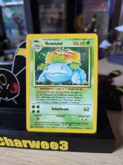 Pokemon TCG Venusaur Holo Rare Card Base Set 15/102 Wizard WOTC - Image 2
