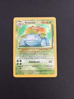 Pokemon TCG Venusaur Base Set 15/102 Holo Rare - Image 1