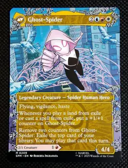 MTG: Marvel's Spider-Man: Gwen Stacy (0209) (Borderless) (NON FOIL) - Image 1