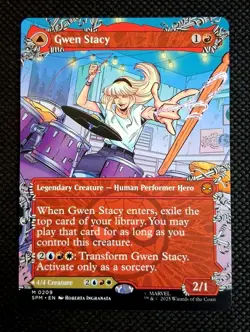 MTG: Marvel's Spider-Man: Gwen Stacy (0209) (Borderless) (NON FOIL) - Image 2