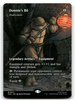 Donnie's Bo - Shadowspear (Borderless) 17 Teenage Mutant Ninja Turtles NM/M MTG - Image 1