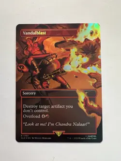 Vandalblast - FOIL BORDERLESS - MTG Secret Lair Drop (Deadpool) - NM - Image 1