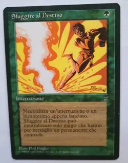 Magic the Gathering MTG FBB Italian Legends AVOID FATE LP/EX U 1995! - Image 1