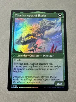 Invasion of Ikoria Zilortha, Apex of Ikoria MOM MTG 190 FOIL NM - Image 2