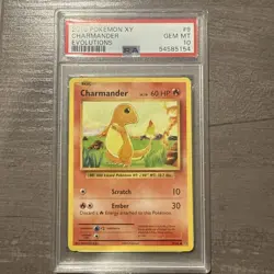 2016 POKEMON XY EVOLUTIONS #9 CHARMANDER PSA 10 - Image 1