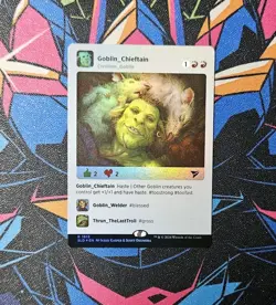 Goblin Chieftain NM Rainbow Foil MTG Secret Lair Unplayed Magic The Gathering - Image 1