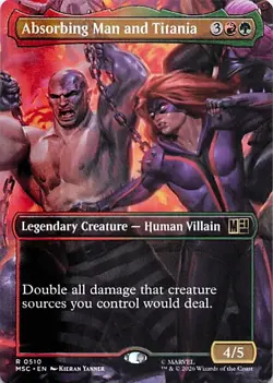 Commander: Marvel Super Heroes #510 Absorbing Man and Titania (Borderless) - Image 1