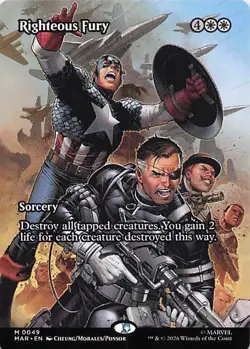 Marvel Universe Eternal-Legal #49 Righteous Fury (Borderless) - Image 1