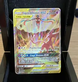 The Pokemon Company Espeon & Deoxys GX SM240 Holo Promo TAG TEAM 260 HP English - Image 1