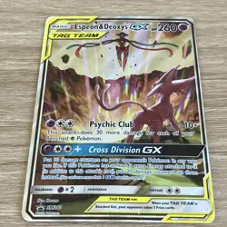 The Pokemon Company Espeon & Deoxys GX SM240 Holo Promo TAG TEAM 260 HP English - Image 3