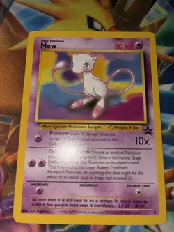 Mew #8 Black Star Promo Rare Vintage Pokemon Card NM+ Minty Fresh - Image 2